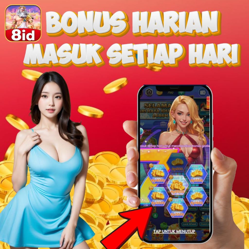 apk 8id bonus harian masuk setiap hari 